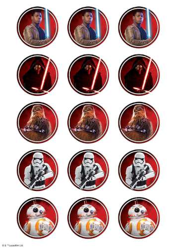 Star Wars Episode 7 Cupcake Images - Click Image to Close
